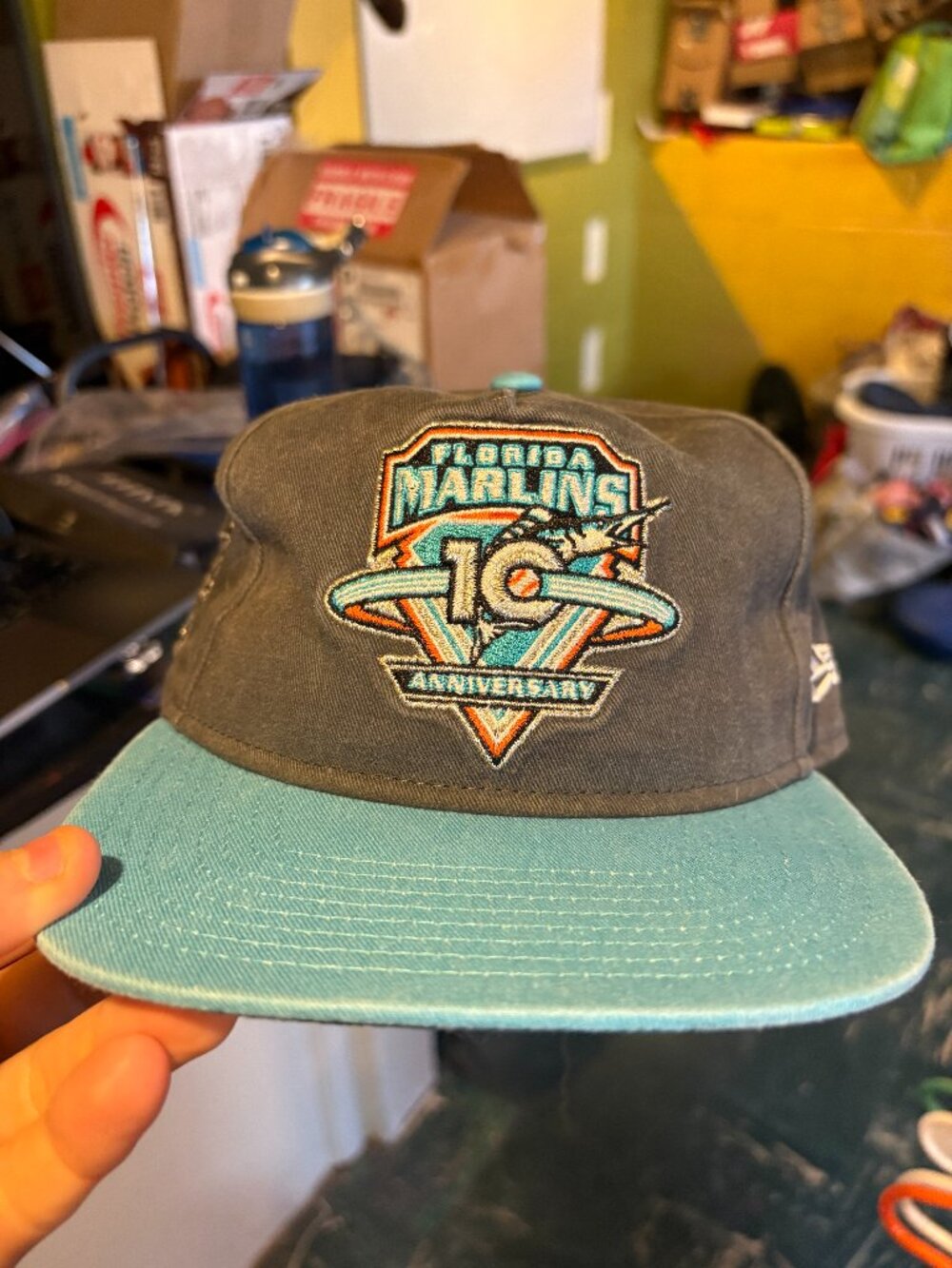 Florida Marlins 10-Year Anniversary Snapback Hat